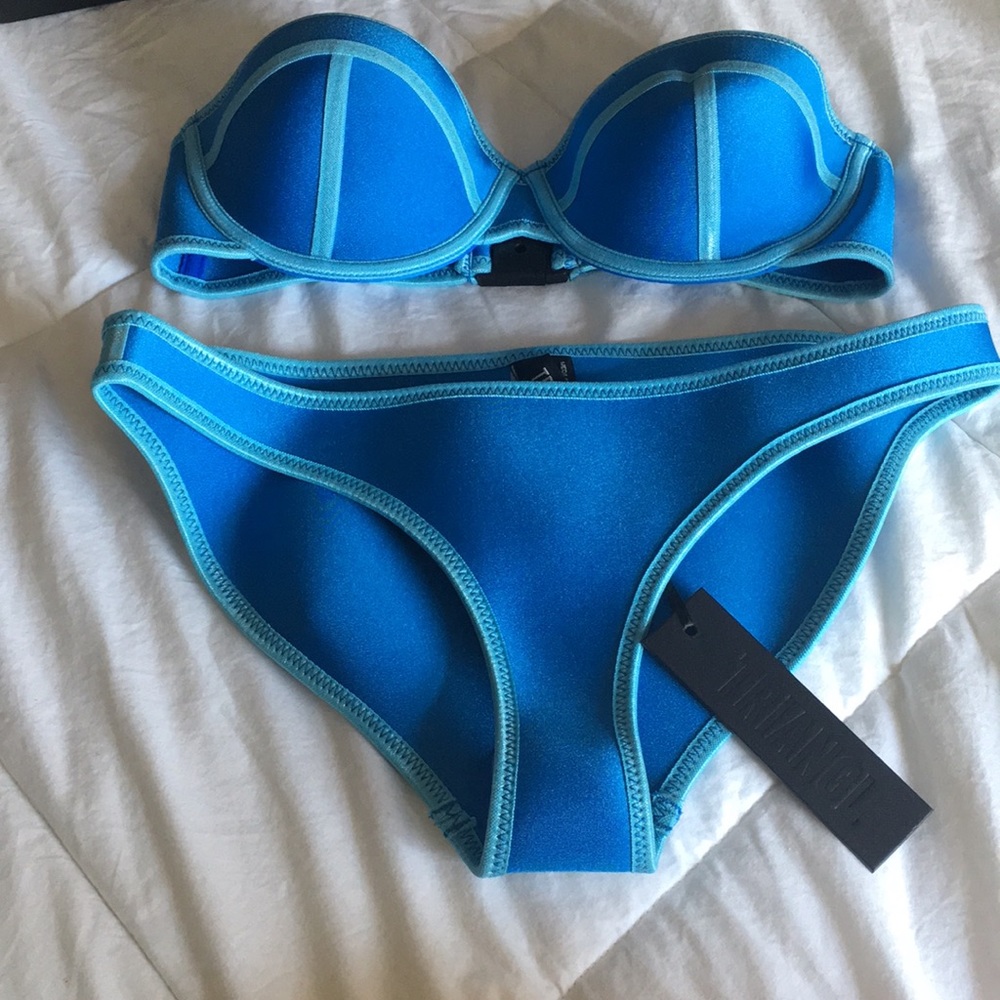 Never worn Triangl two piece bathing suit